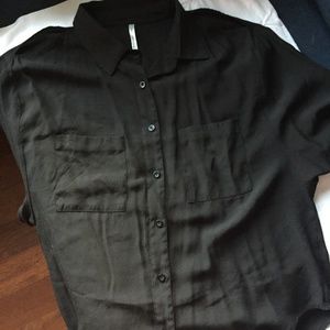 Urban Outfitters Blouse with Shoulder Cut-Outs